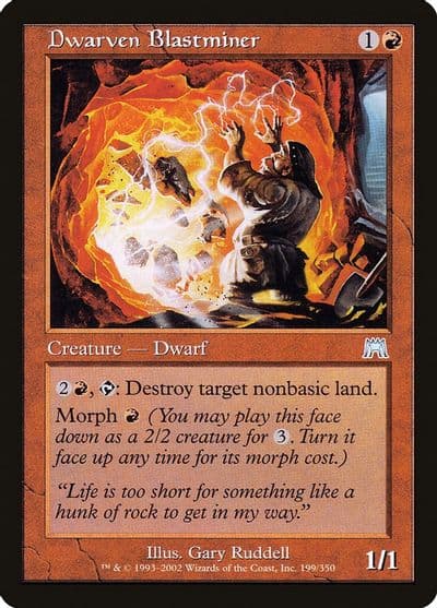 Dwarven Blastminer Onslaught Magic card