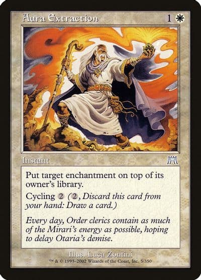 Aura Extraction Onslaught Magic card