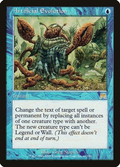 Artificial Evolution Onslaught Magic card