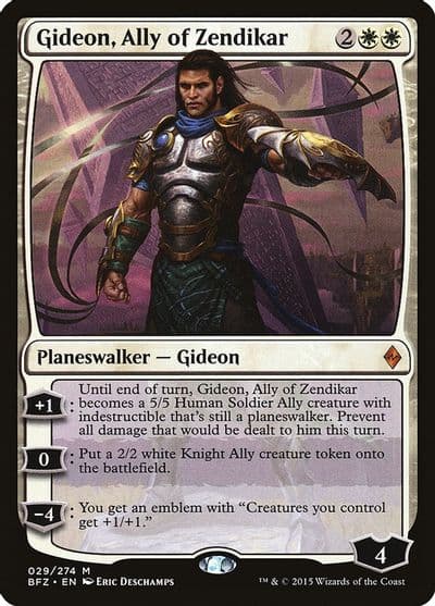 Gideon Ally of Zendikar Battle for Zendikar Magic card