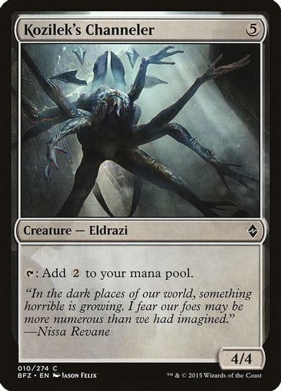 Kozileks Channeler Battle for Zendikar Magic card