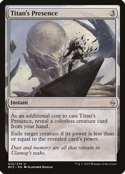 Titans Presence Battle for Zendikar Magic card