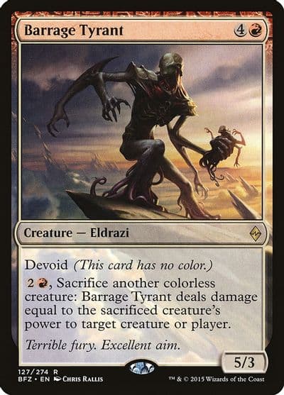 Barrage Tyrant Battle for Zendikar Magic card
