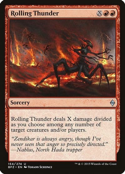 Rolling Thunder Battle for Zendikar Magic card