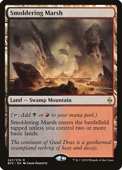 Smoldering Marsh Battle for Zendikar Magic card