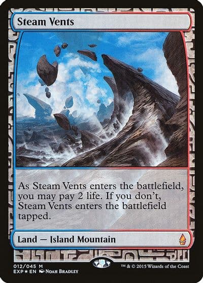 Steam Vents Zendikar Expeditions Magic card
