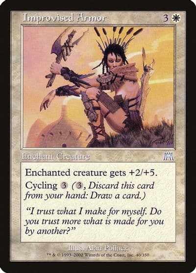 Improvised Armor Onslaught Magic card