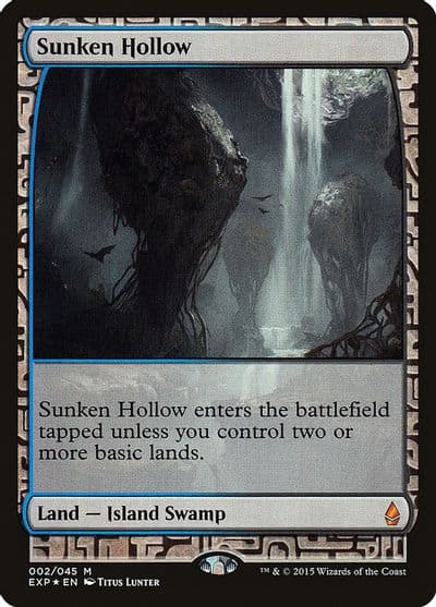 Sunken Hollow Zendikar Expeditions Magic card