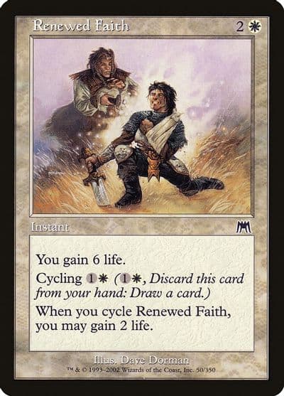Renewed Faith Onslaught Magic card