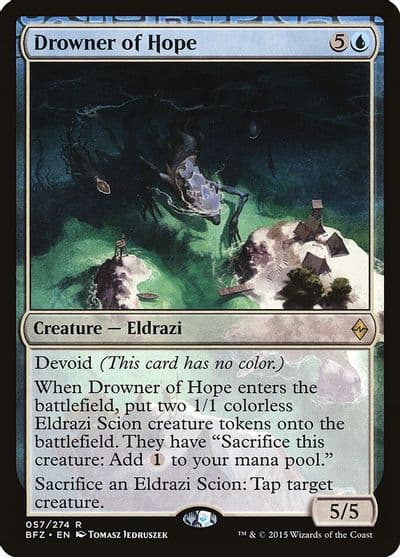 Drowner of Hope Battle for Zendikar Magic card