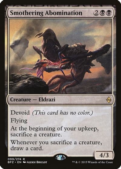 Smothering Abomination Battle for Zendikar Magic card