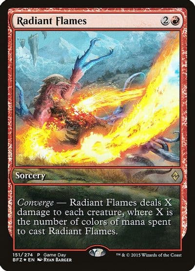 Radiant Flames Game Day & Store Championship Promos Magic card