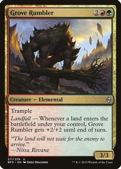 Grove Rumbler Battle for Zendikar Magic card