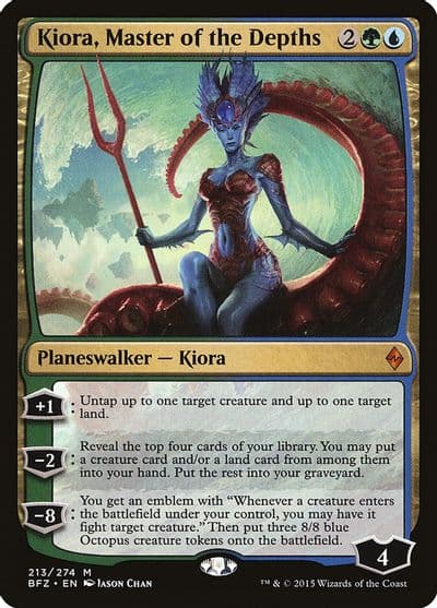 Kiora Master of the Depths Battle for Zendikar Magic card