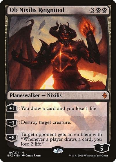 Ob Nixilis Reignited Battle for Zendikar Magic card