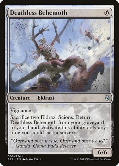 Deathless Behemoth Battle for Zendikar Magic card