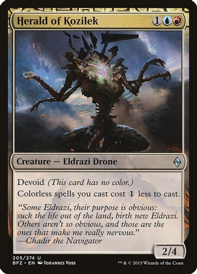 Herald of Kozilek Battle for Zendikar Magic card
