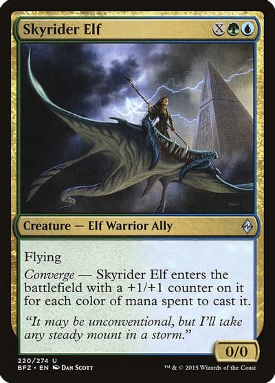 Skyrider Elf Battle for Zendikar Magic card