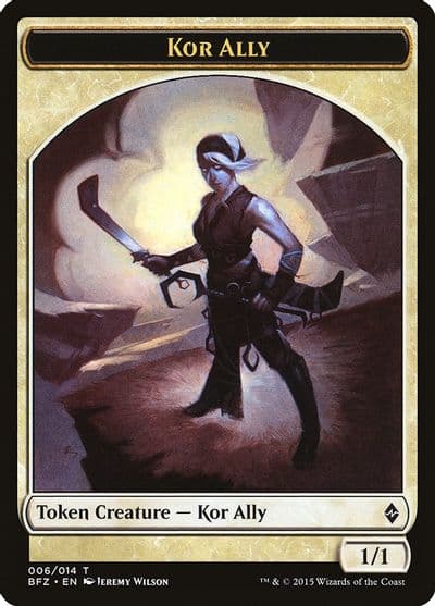 Kor Ally Token Battle for Zendikar Magic card