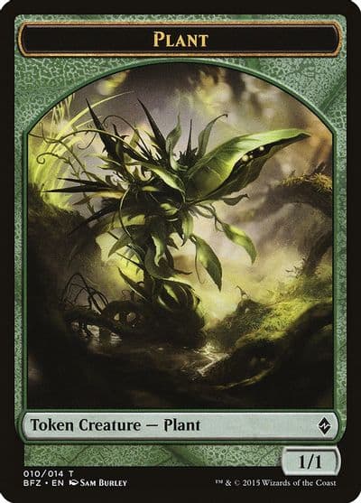 Plant Token Battle for Zendikar Magic card