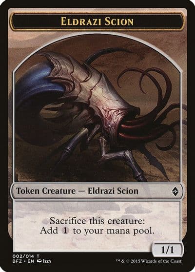 Eldrazi Scion Token 002 Battle for Zendikar Magic card