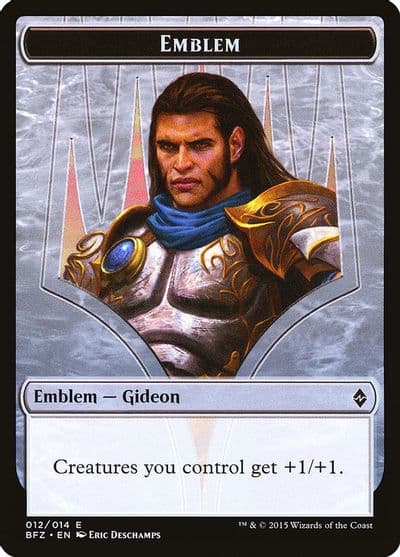 Emblem Gideon Ally of Zendikar Battle for Zendikar Magic card