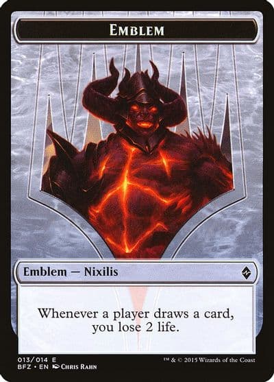 Emblem Ob Nixilis Reignited Battle for Zendikar Magic card