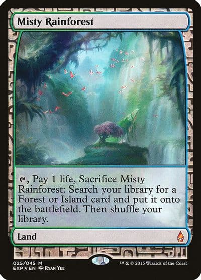 Misty Rainforest Zendikar Expeditions Magic card