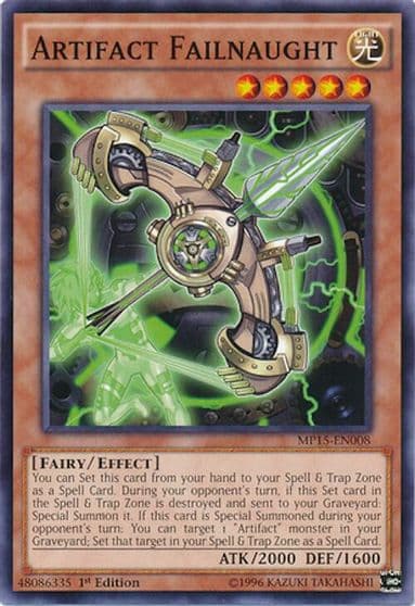 Artifact Failnaught 2015 Mega-Tins Mega Pack Yu-Gi-Oh! card
