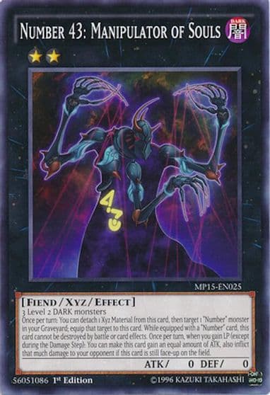 Number 43 Manipulator of Souls 2015 Mega-Tins Mega Pack Yu-Gi-Oh! card