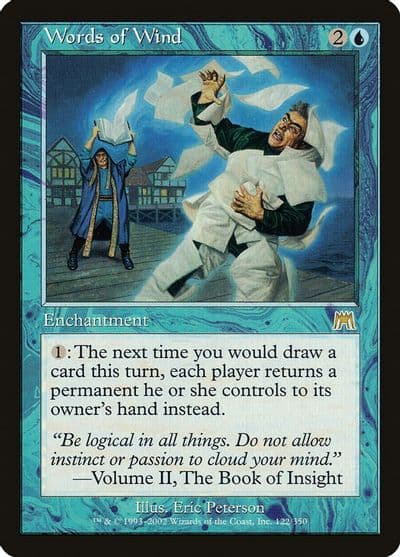 Words of Wind Onslaught Magic card