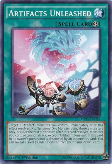 Artifacts Unleashed 2015 Mega-Tins Mega Pack Yu-Gi-Oh! card