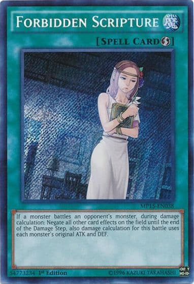 Forbidden Scripture 2015 Mega-Tins Mega Pack Yu-Gi-Oh! card