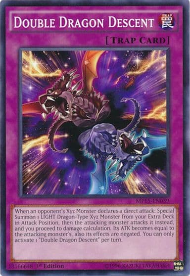 Double Dragon Descent 2015 Mega-Tins Mega Pack Yu-Gi-Oh! card