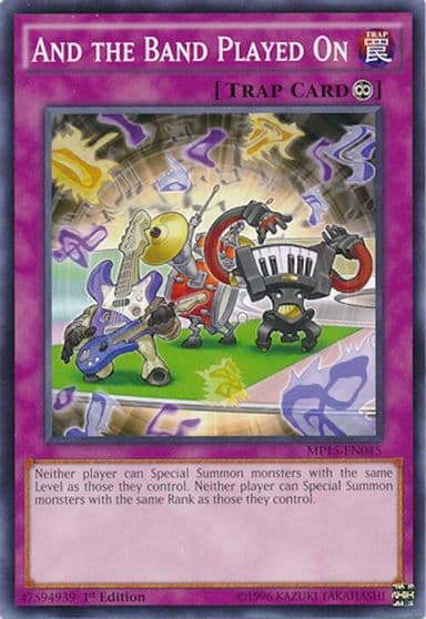 And the Band Played On 2015 Mega-Tins Mega Pack Yu-Gi-Oh! card