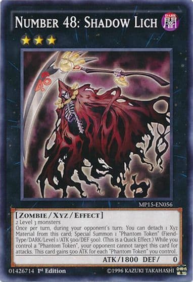 Number 48 Shadow Lich 2015 Mega-Tins Mega Pack Yu-Gi-Oh! card