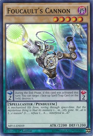 Foucaults Cannon 2015 Mega-Tins Mega Pack Yu-Gi-Oh! card