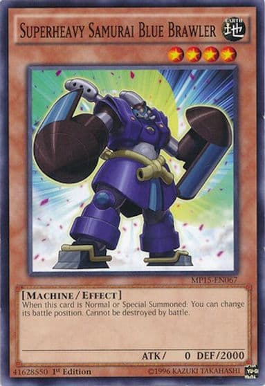 Superheavy Samurai Blue Brawler 2015 Mega-Tins Mega Pack Yu-Gi-Oh! card
