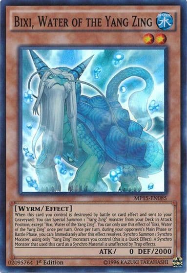 Bixi Water of the Yang Zing 2015 Mega-Tins Mega Pack Yu-Gi-Oh! card
