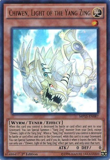 Chiwen Light of the Yang Zing 2015 Mega-Tins Mega Pack Yu-Gi-Oh! card