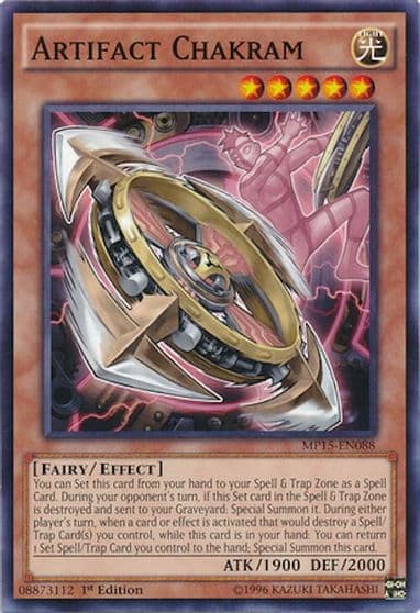 Artifact Chakram 2015 Mega-Tins Mega Pack Yu-Gi-Oh! card