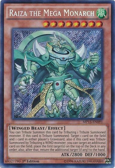 Raiza the Mega Monarch 2015 Mega-Tins Mega Pack Yu-Gi-Oh! card