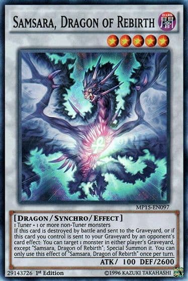 Samsara Dragon of Rebirth 2015 Mega-Tins Mega Pack Yu-Gi-Oh! card