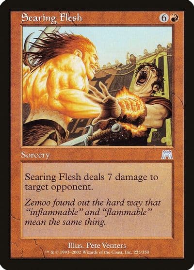 Searing Flesh Onslaught Magic card