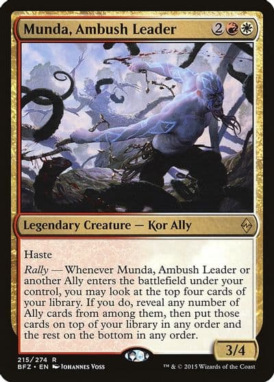 Munda Ambush Leader Battle for Zendikar Magic card