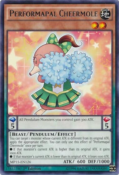 Performapal Cheermole 2015 Mega-Tins Mega Pack Yu-Gi-Oh! card