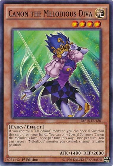 Canon the Melodious Diva 2015 Mega-Tins Mega Pack Yu-Gi-Oh! card