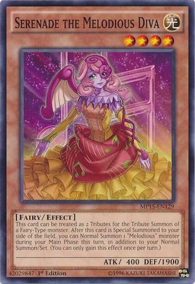 Serenade the Melodious Diva 2015 Mega-Tins Mega Pack Yu-Gi-Oh! card