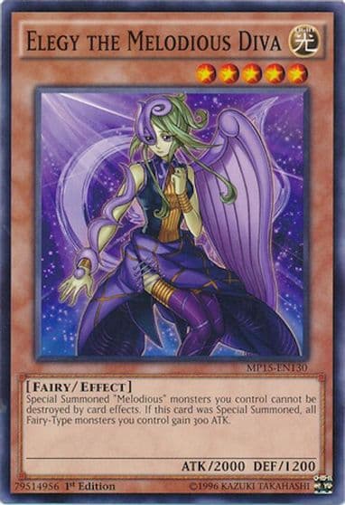 Elegy the Melodious Diva 2015 Mega-Tins Mega Pack Yu-Gi-Oh! card