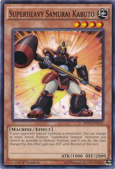 Superheavy Samurai Kabuto 2015 Mega-Tins Mega Pack Yu-Gi-Oh! card
